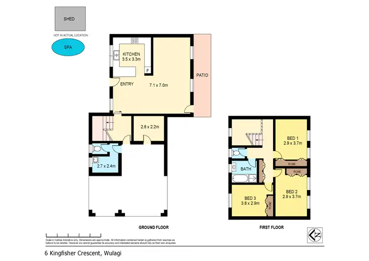 Floorplan of Homely house listing, 6 Kingfisher Crescent, Wulagi NT 812
