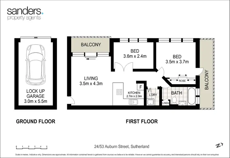 Floorplan of Homely unit listing, 24/53 Auburn Street, Sutherland NSW 2232
