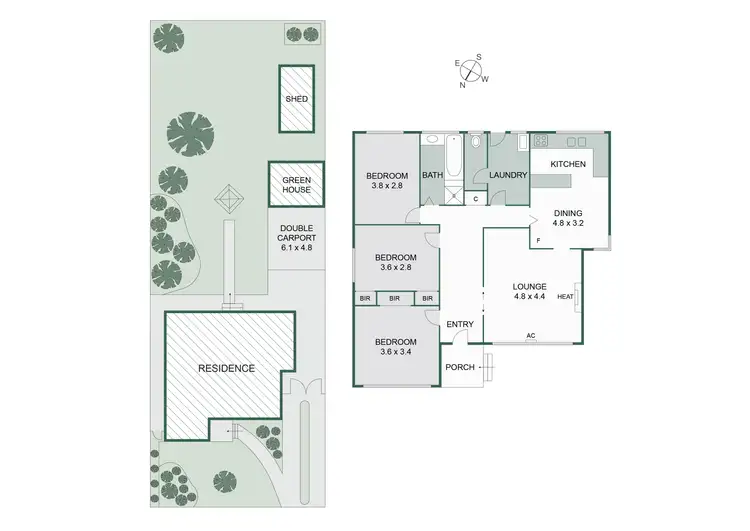 Floorplan of Homely house listing, 96 Rae Avenue, Edithvale VIC 3196