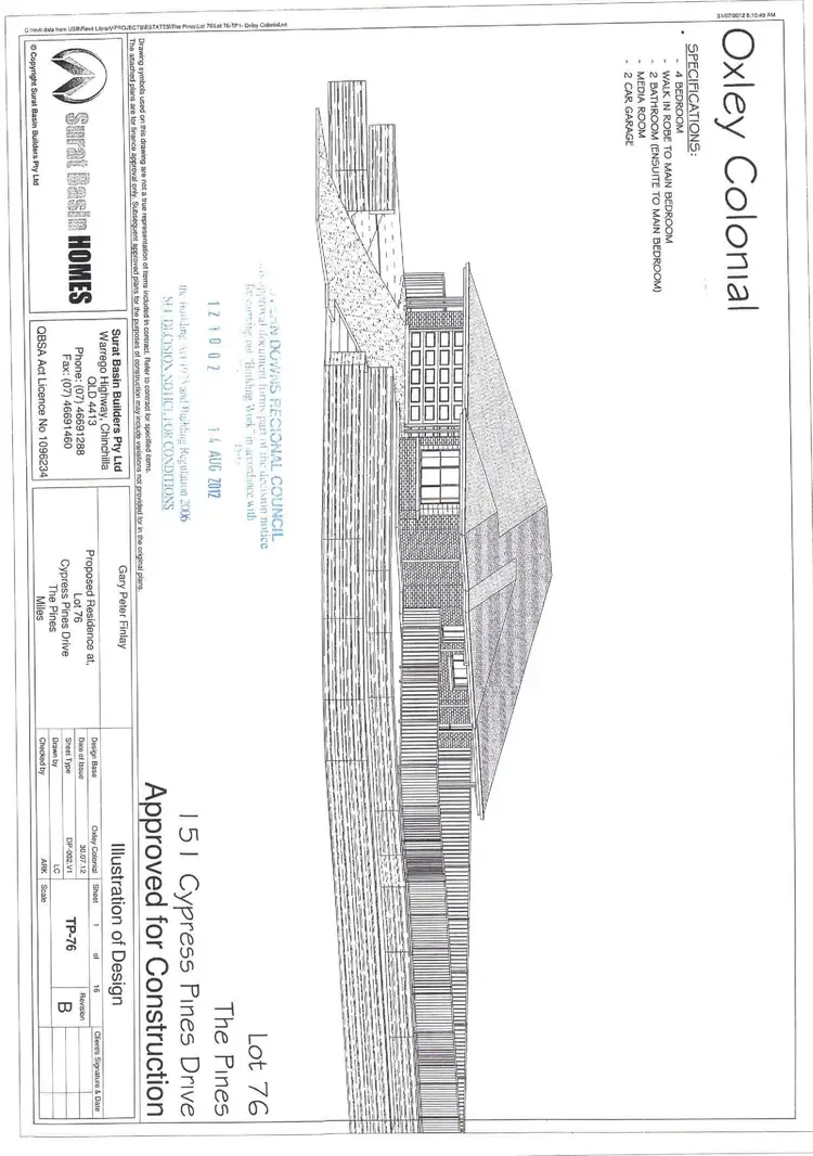 Floorplan of Homely house listing, 151 Cypress Pines Drive, Miles QLD 4415