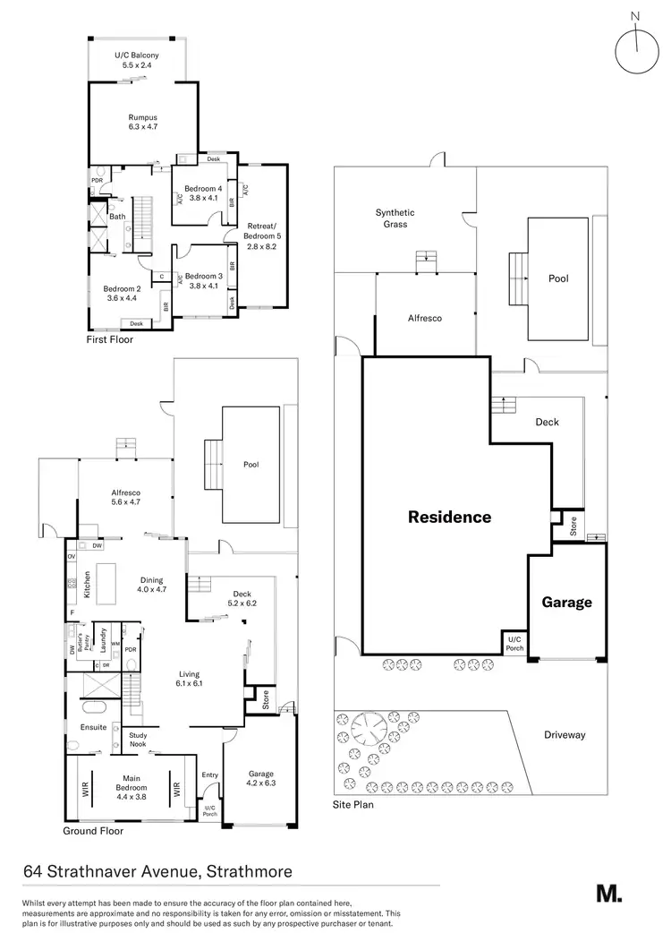 Floorplan of Homely house listing, 64 Strathnaver Avenue, Strathmore VIC 3041
