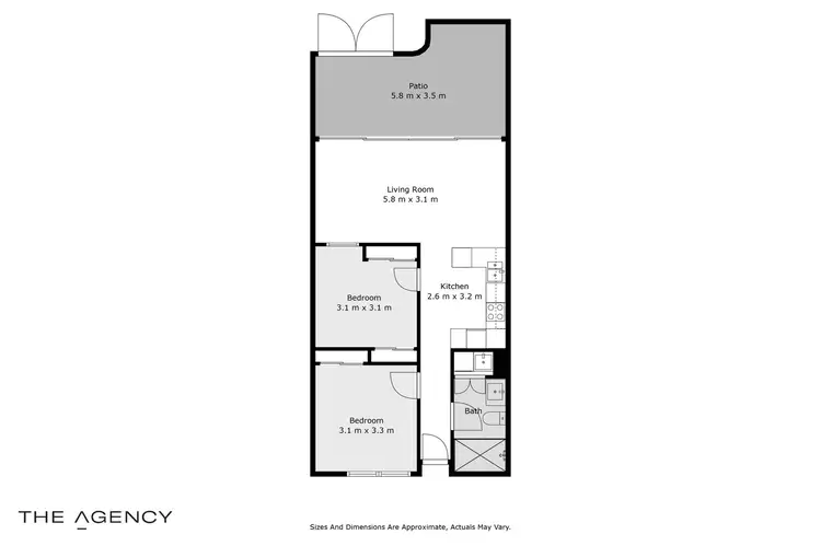 Floorplan of Homely unit listing, 10/43 Arthur Blakeley Way, Coombs ACT 2611
