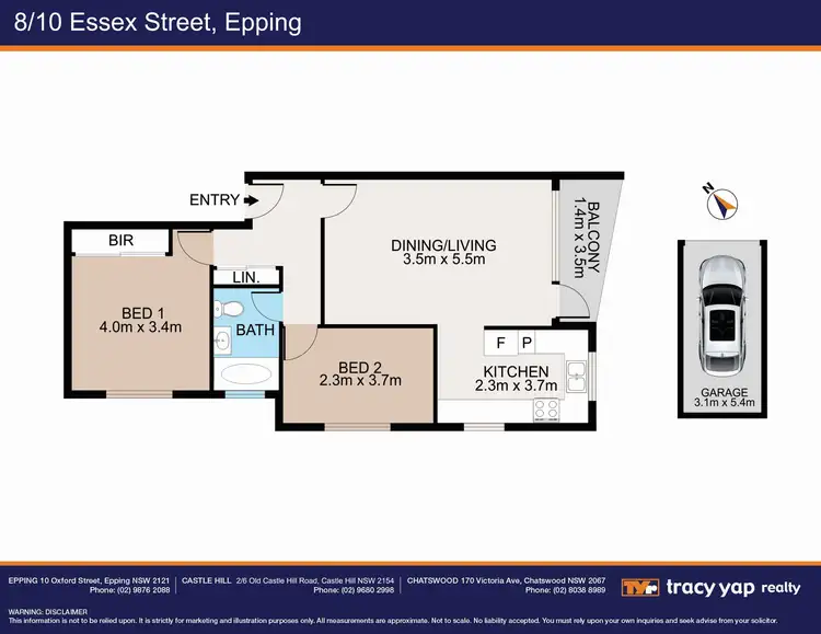 Floorplan of Homely unit listing, 8/10 Essex Street, Epping NSW 2121