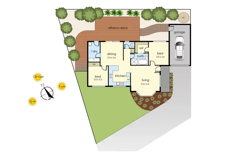 Floorplan of Homely unit listing, 10 Hilltop Mews, Frankston VIC 3199