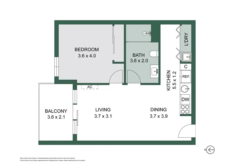 Floorplan of Homely apartment listing, 127/8 Garfield Street, Richmond VIC 3121