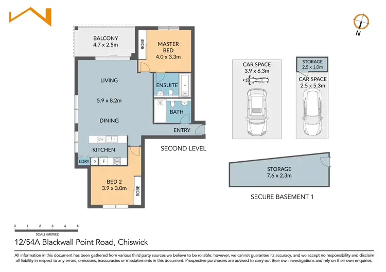 Floorplan of Homely apartment listing, 12/54A Blackwall Point Road, Chiswick NSW 2046