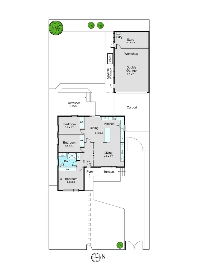 Floorplan of Homely house listing, 7 Melaleuca Drive, Clarinda VIC 3169