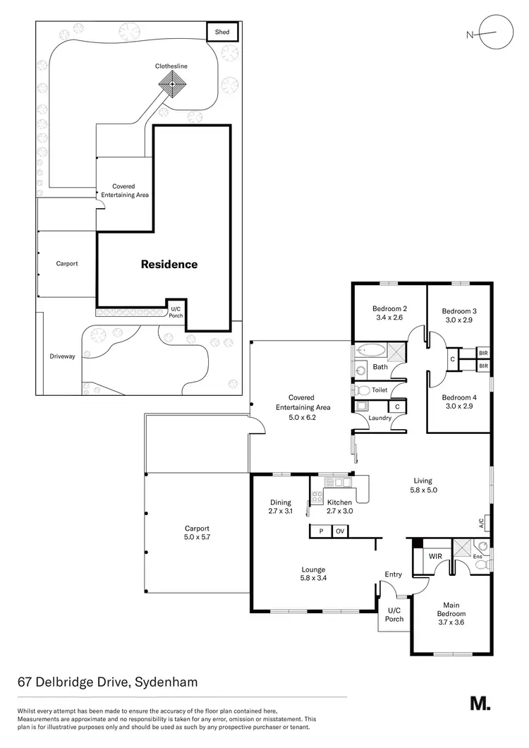 Floorplan of Homely house listing, 67 Delbridge Drive, Sydenham VIC 3037