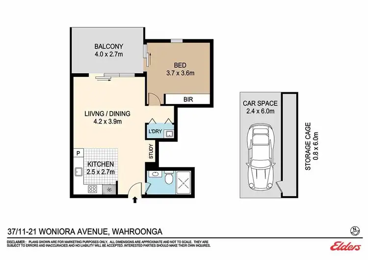 Floorplan of Homely apartment listing, 37/11-21 Woniora Avenue, Wahroonga NSW 2076