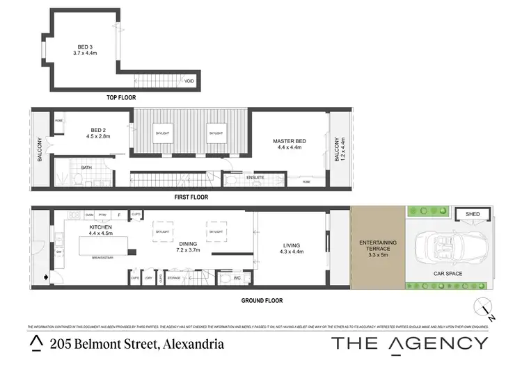 Floorplan of Homely house listing, 205 Belmont Street, Alexandria NSW 2015