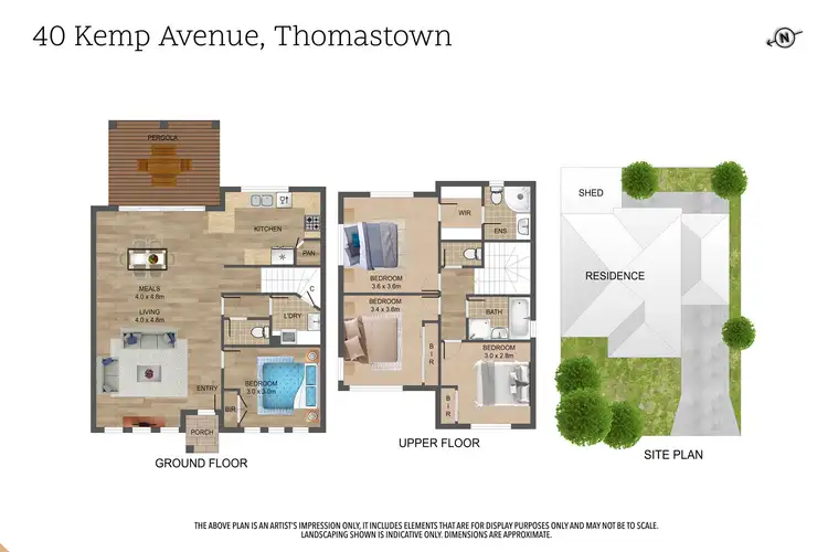 Floorplan of Homely house listing, 40 Kemp Avenue, Thomastown VIC 3074