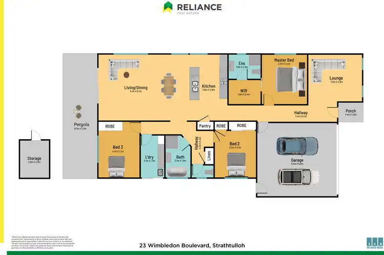 Floorplan of Homely house listing, 23 Wimbledon Boulevard, Strathtulloh VIC 3338