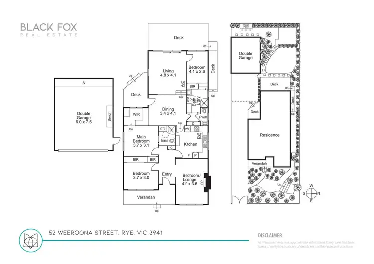 Floorplan of Homely house listing, 52 Weeroona Street, Rye VIC 3941