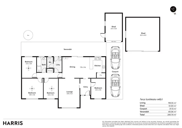 Floorplan of Homely house listing, 7 Gurner Street, Kadina SA 5554