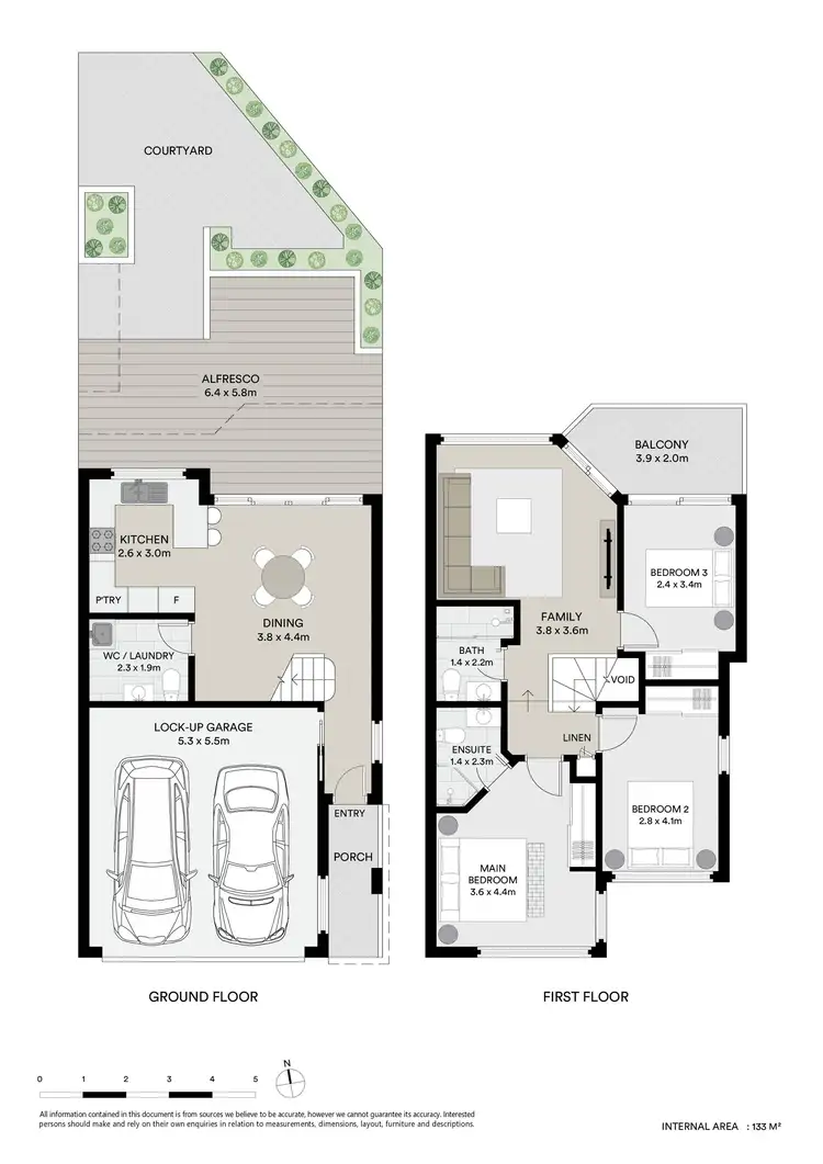 Floorplan of Homely townhouse listing, 6/7 Rickard Road, Empire Bay NSW 2257