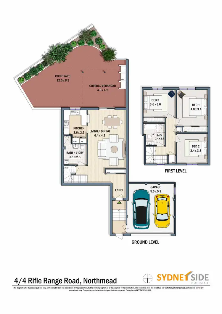 Floorplan of Homely townhouse listing, 4/4 Rifle Range Road, Northmead NSW 2152