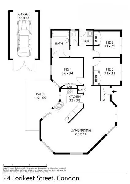 Floorplan of Homely house listing, 24 Lorikeet Street, Condon QLD 4815