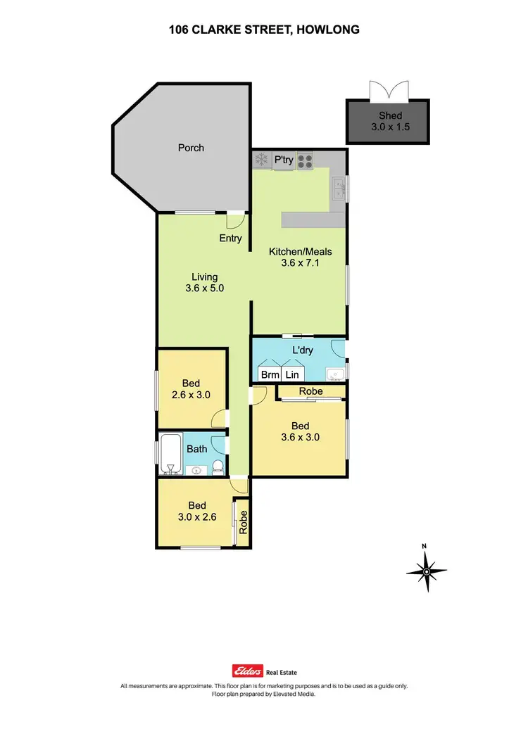 Floorplan of Homely house listing, 106 Clarke Street, Howlong NSW 2643