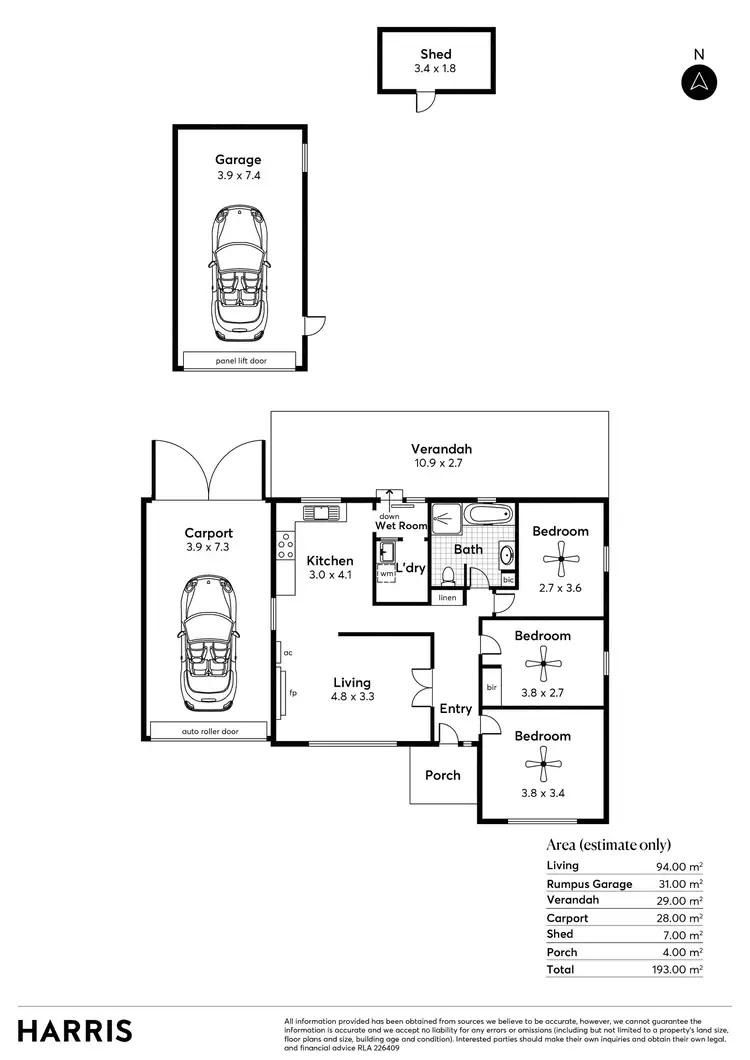 Floorplan of Homely house listing, 14 Belford Avenue, Devon Park SA 5008