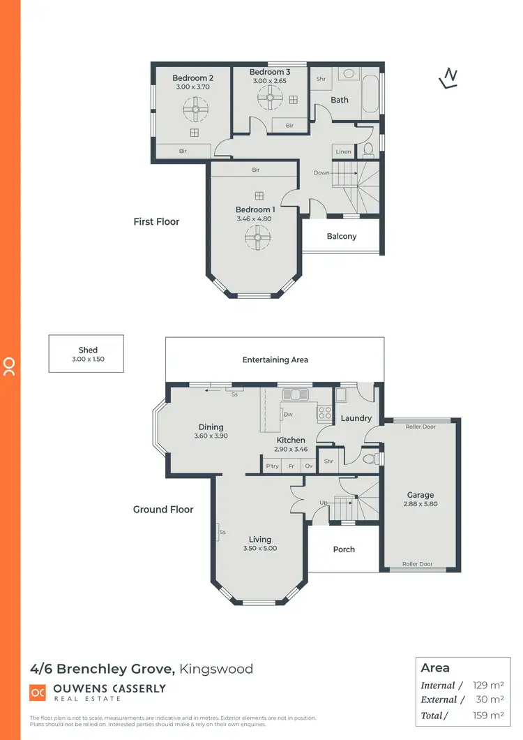 Floorplan of Homely townhouse listing, 4/6 Brenchley Grove, Kingswood SA 5062