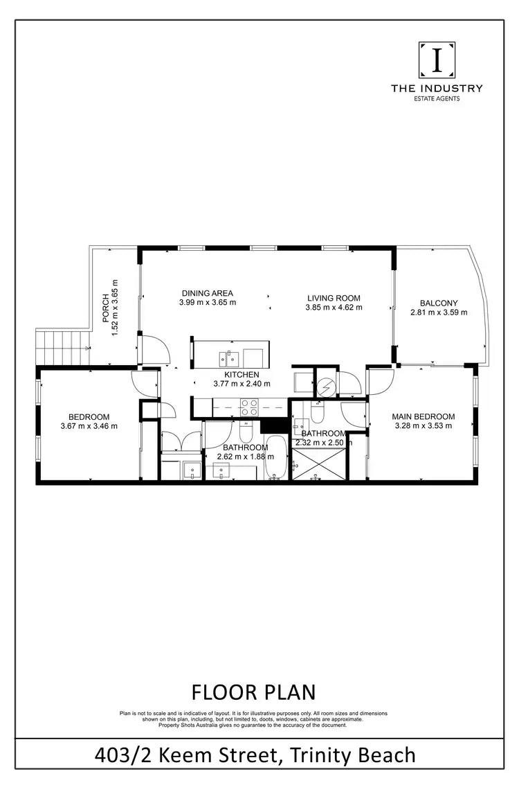 Floorplan of Homely apartment listing, 403/2 Keem Street, Trinity Beach QLD 4879