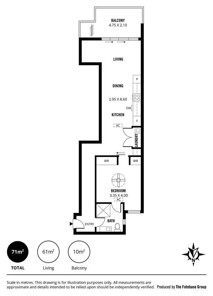 Floorplan of Homely apartment listing, 404/248 Flinders Street, Adelaide SA 5000