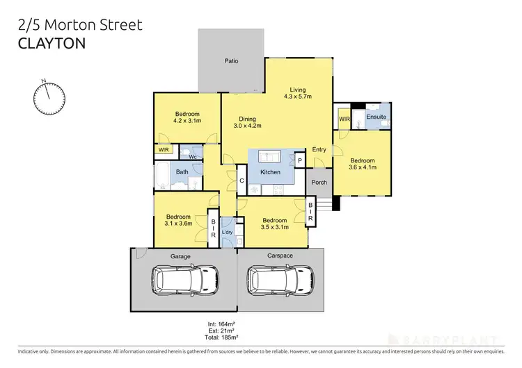 Floorplan of Homely unit listing, 2/5 Morton Street, Clayton VIC 3168