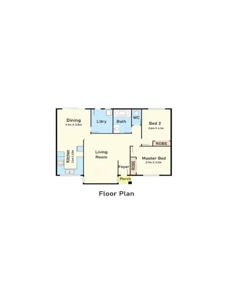 Floorplan of Homely unit listing, 2/4 Rankin Street, Altona VIC 3018