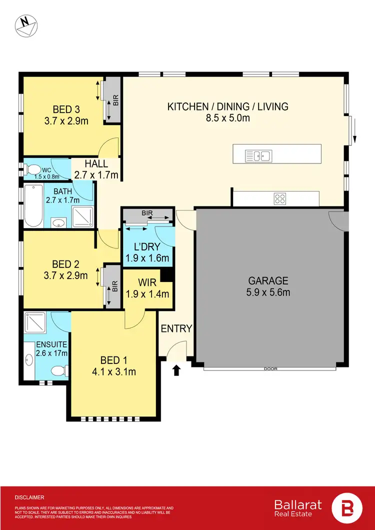 Floorplan of Homely house listing, 7 Buchanan Drive, Lucas VIC 3350