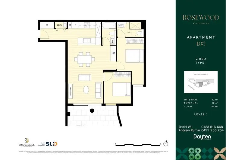 Floorplan of Homely apartment listing, 105/6 Maclaurin Parade, Roseville NSW 2069