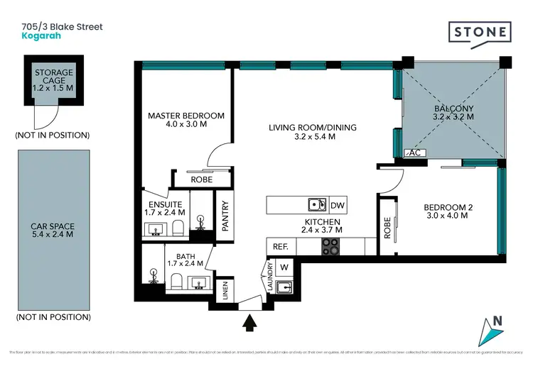Floorplan of Homely apartment listing, 705/3 Blake Street, Kogarah NSW 2217