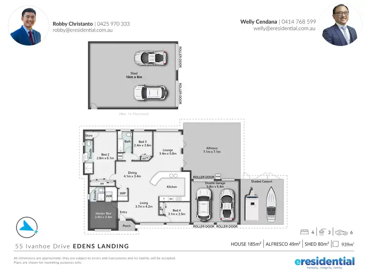 Floorplan of Homely house listing, 55 Ivanhoe Drive, Edens Landing QLD 4207