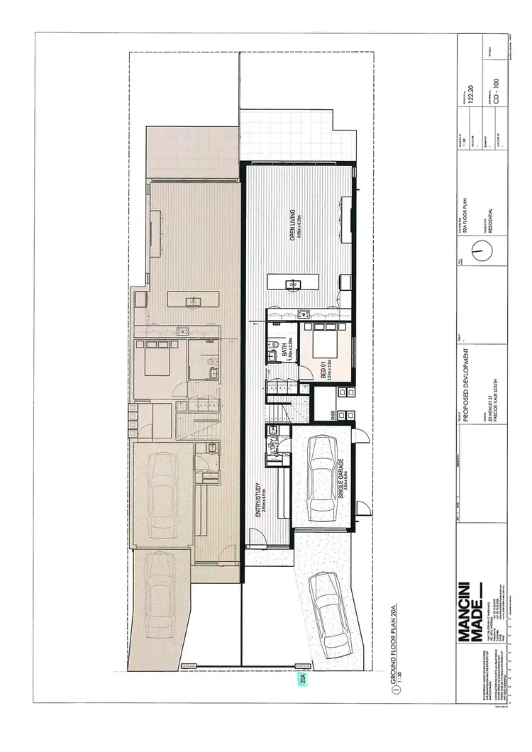 Floorplan of Homely townhouse listing, 20A & 20B Henley Street, Pascoe Vale South VIC 3044
