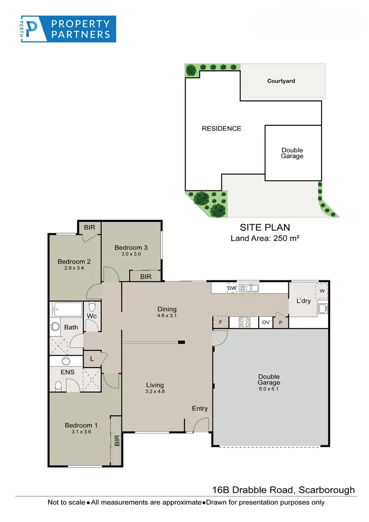 Floorplan of Homely villa listing, 16B Drabble Road, Scarborough WA 6019