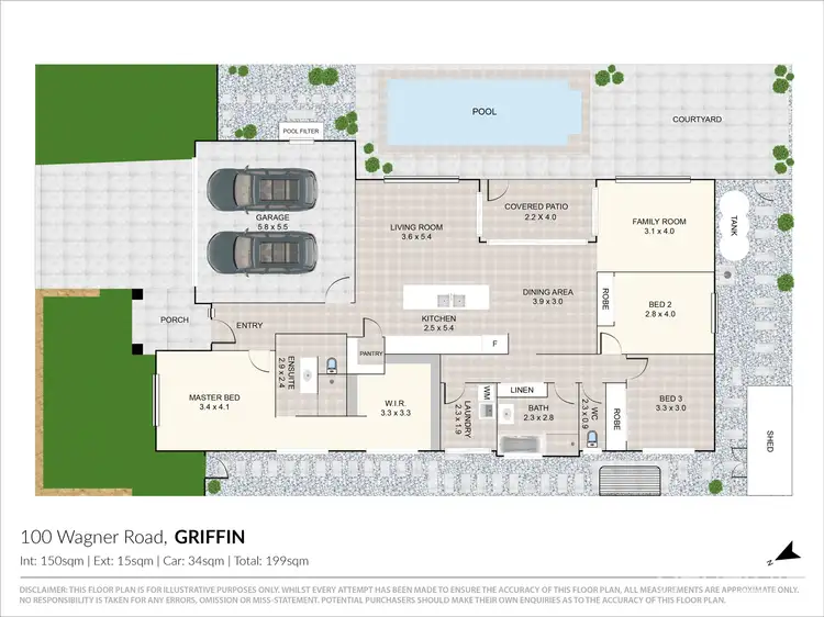 Floorplan of Homely house listing, 100 Wagner Road, Griffin QLD 4503