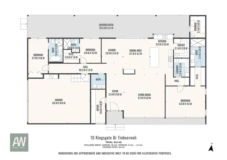 Floorplan of Homely house listing, 10 Kingsgate Dr, Tinbeerwah QLD 4563