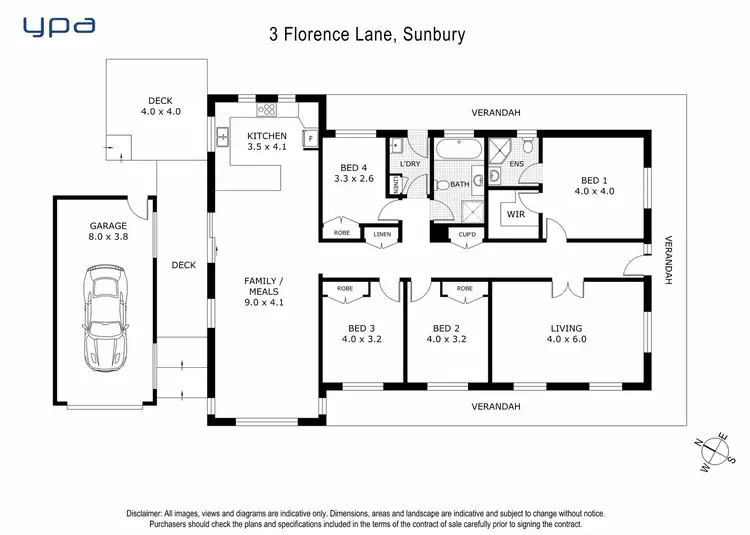 Floorplan of Homely house listing, 3 Florence Lane, Sunbury VIC 3429