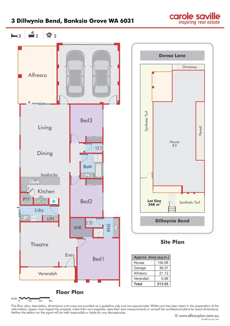 Floorplan of Homely house listing, 3 Dillwynia Bend, Banksia Grove WA 6031