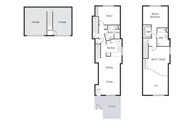 Floorplan of Homely townhouse listing, 43/17 Eldridge Crescent, Garran ACT 2605