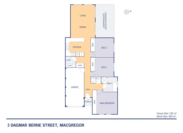 Floorplan of Homely house listing, 3 Dagmar Berne Street, Macgregor ACT 2615