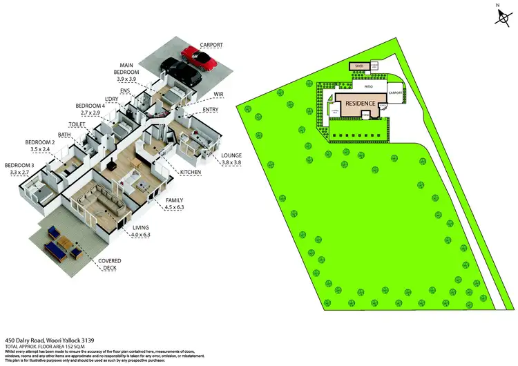 Floorplan of Homely house listing, 450 Dalry Road, Woori Yallock VIC 3139