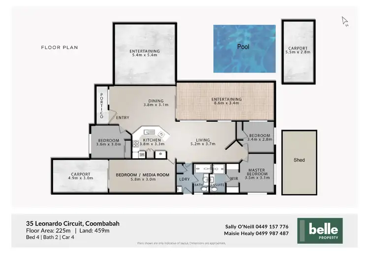 Floorplan of Homely house listing, 35 Leonardo Circuit, Coombabah QLD 4216