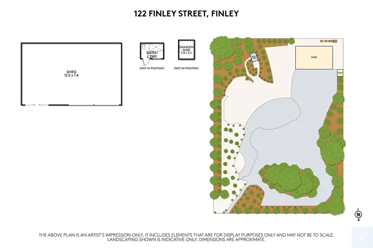 Floorplan of Homely land listing, 120-122 Finley Street, Finley NSW 2713