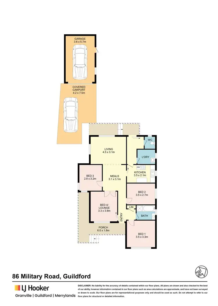 Floorplan of Homely house listing, 86 Military Road, Guildford NSW 2161