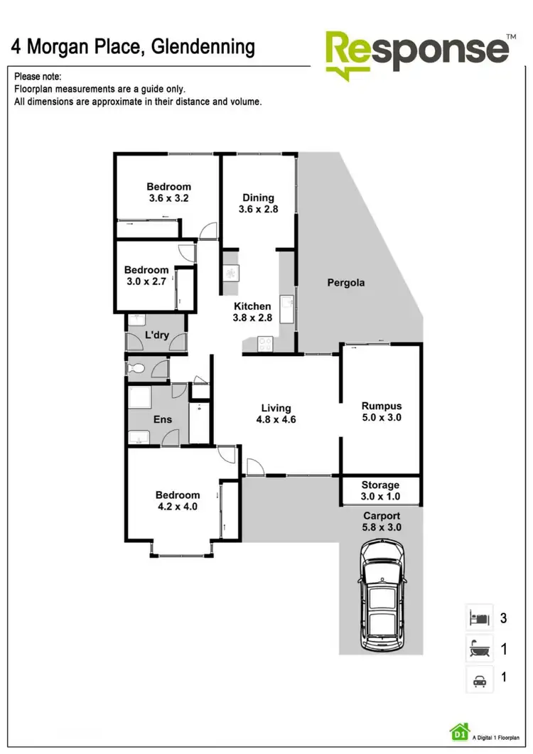 Floorplan of Homely house listing, 4 Morgan Place, Glendenning NSW 2761
