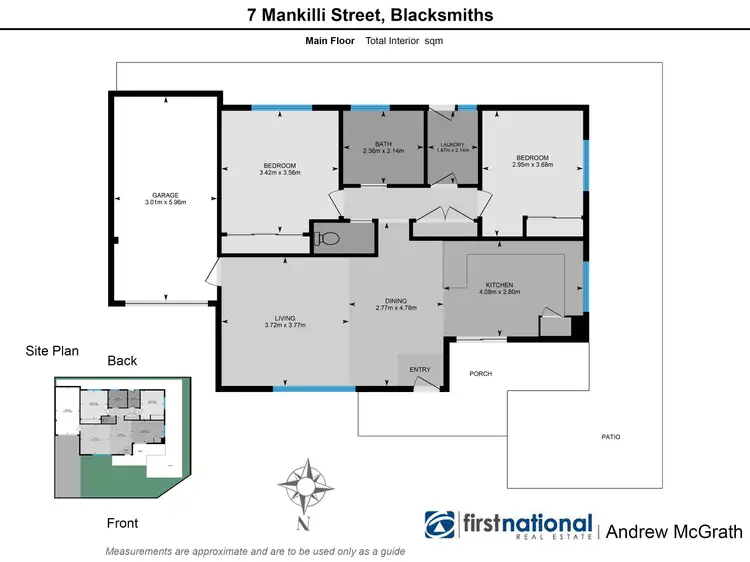 Floorplan of Homely semi-detached listing, 7 Mankilli Street, Blacksmiths NSW 2281
