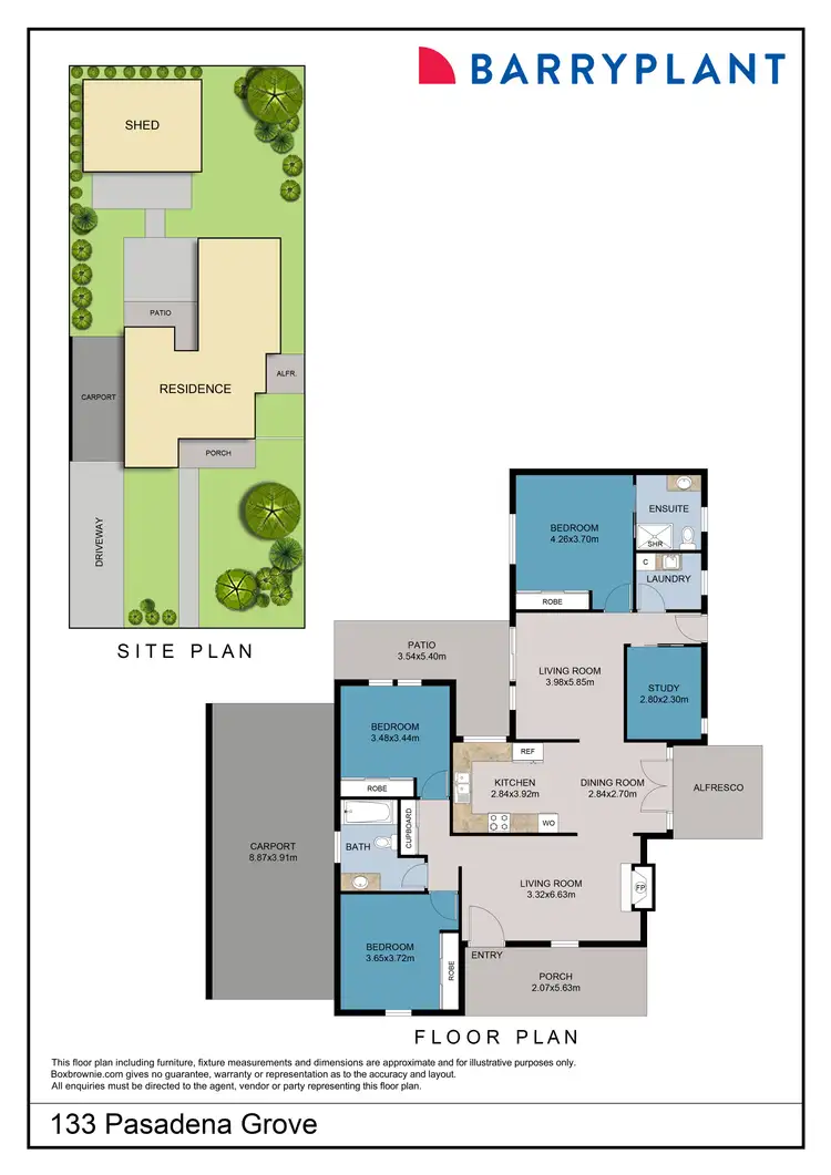 Floorplan of Homely house listing, 133 Pasadena Grove, Mildura VIC 3500