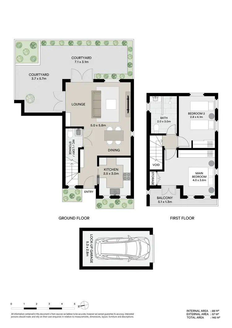 Floorplan of Homely townhouse listing, 1/59a MacKenzie Street, Leichhardt NSW 2040