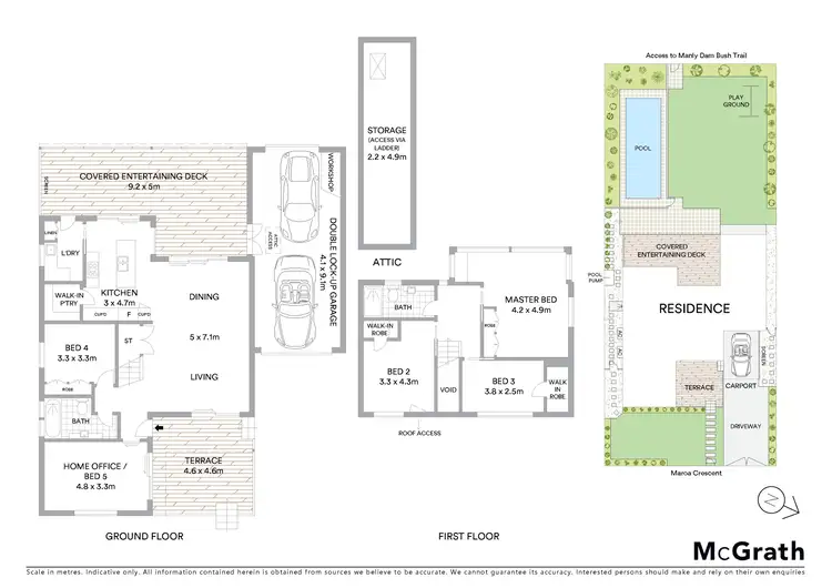 Floorplan of Homely house listing, 4 Maroa Crescent, Allambie Heights NSW 2100