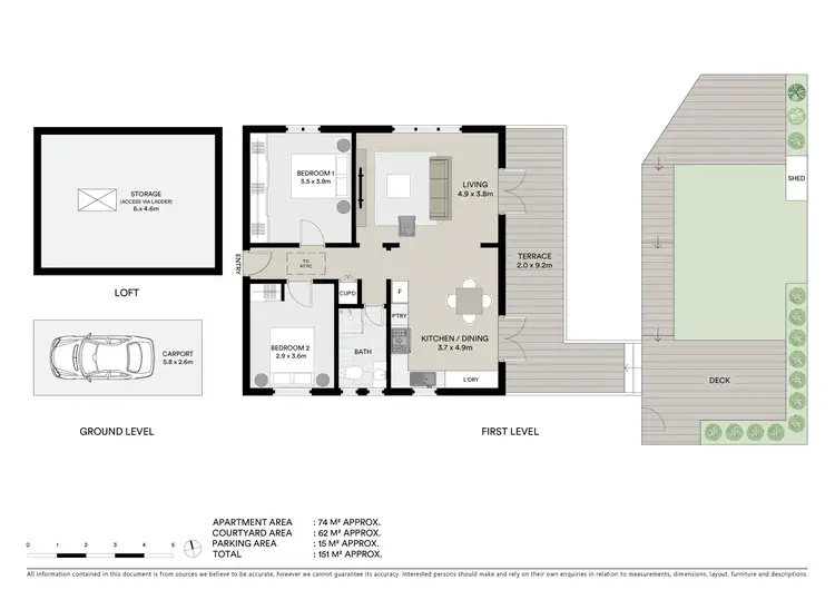 Floorplan of Homely apartment listing, 4/43 Ellalong Road, Cremorne NSW 2090